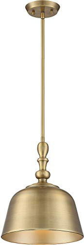 Savoy House 7-3751-1-322 Berg Farmhouse Contemporary Metal Pendant Ceiling Light, 1-Light 60 Watt, 14 H x 12 W, Warm Brass