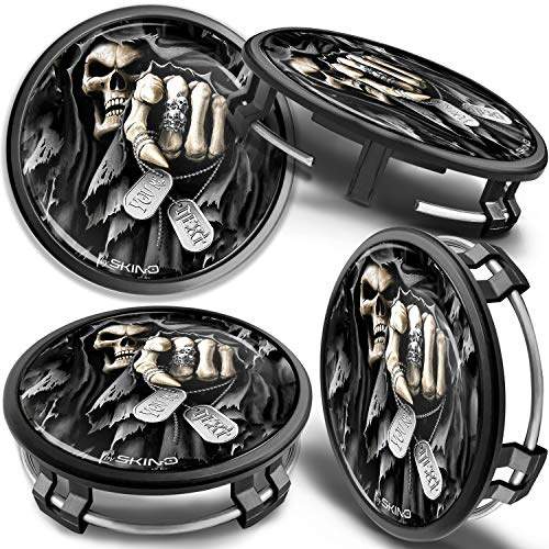 SkinoEu Nabendeckel 75mm kompatibel mit Mercedes 4er Set Nabenkappen cm 33