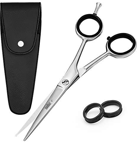 Hairdressing Professional 6.0 Stainless Steel Hair Cutting Scissors Barber Shears for Men, Women, Student, Beginner