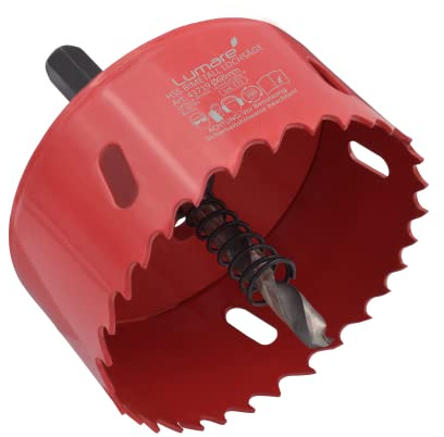 Lumare Scie Cloche Universelle 68mm | Découpeur de Trous en Acier à Haute Vitesse Hss Bimétal | Attachement professionnel pour l'Aluminium, le Bois, la Fonte, le Laiton, et plus encore | Filetage 1/4