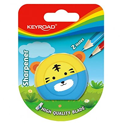 KEYROAD Ergonomischer Doppel-Anspitzer Speedy Snail/Kinder/1 Stück/Farbmix