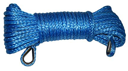 YZLP Corde de treuil 6 mm pour quads et UTV (nom de la couleur : bleu)