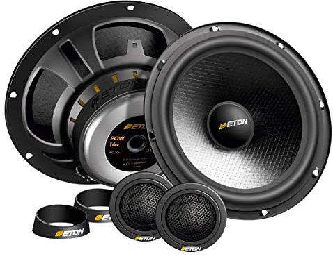ETON POW 16+ – 16,5 cm / 6,5 Zoll 2-Wege Komponenten System, Auto Lautsprecher Made in Germany, 100 Watt