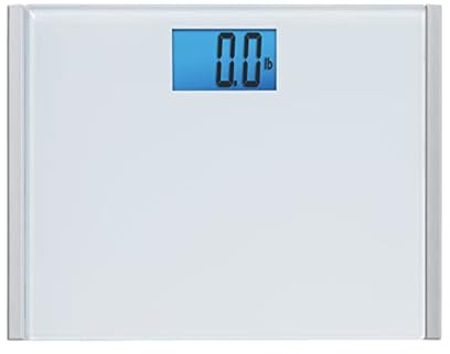 Eat Smart Precision Plus Scale, Wide Body Bath Scale for Body Weight, White