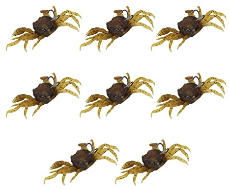 Artificial Crab Lures, Realistic Soft Bait with Hooks, Fishing Lures for Freshwater Saltwater Fishing Bass Trout Anglers
