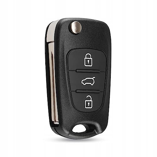 AWPARTS - Autoschlüssel-gehäuse - Funkschlüssel-Gehäuse - KFZ Fernbedienung Gehäuse Kfz-Schlüssel-Gehäuse kompatibel mit Hyundai i10 i20 i30 iX35 KIA CEED