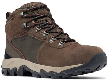 Columbia Newton Ridge Plus 2 Suede WP Men's herr Trekking och vandringskängor med medelhög, Cordovan/Spice, 42.5 EU