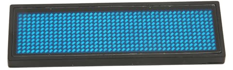 LED-Namensschild, Blau, Wiederaufladbar, Digitales Schild mit 4 Helligkeiten, Programmierbar, für Geschäfte