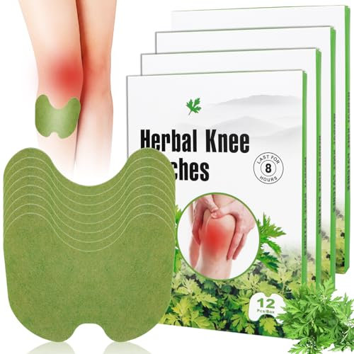 Schmerzlinderung Patch, 48 Stück Pain Relief Patch, Moxibustion Schmerzlinderungspflaster, Wermut-Schmerzlinderungspflaster, Schmerzlinderung Wärmepflaster für Knie, Rücken, Nacken Muskelkater…