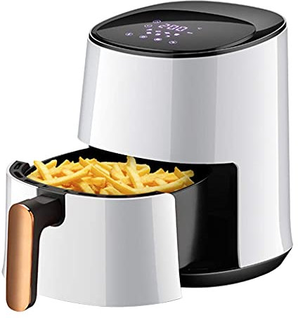 Friggitrice ad aria 3L, friggitrice elettrica ad aria calda di grande capacità, macchina per patatine fritte per uso domestico, touch LCD intelligente, timer e controllo della temperatura regolab