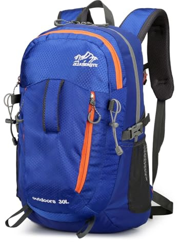 Waniki 30L Wanderrucksack Herren Damen Reiserucksack Wasserdicht Rucksack | Outdoor Trekkingrucksack Leicht Groß Rucksäcke Backpack Tagesrucksack für Wandern Radfahren Klettern Camping Sport Reisen