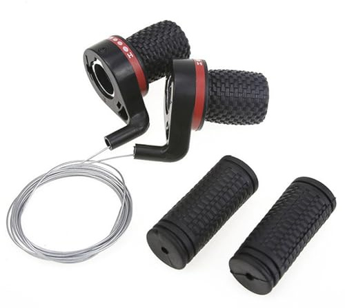 Fahrrad Schalthebel 3x7 Revoshifter Set 7 Fach Schalthebel Drehgriff Fahrrad Bremshebel 1 Paar Schalthebel Set Bremshebel Fahrrad Gangschaltung Twist-Schalthebel Für Fahrräder Rennrad Mountainbike