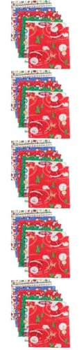 NUOBESTY 40 STK Patchwork-Kopf weihnachtlicher Baumwollstoff Weihnachtsstoff kollegen weihnachtsgeschneke vorhänge Weihnachtsquiltstoff Bastelstoff aus Baumwolle rot