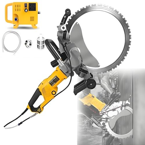 smafoseedding Professional Electric Ring Saw Wall Cutter With Linked Water Pump-29cm Concrete Cutter With Laser Guide | 2200rpm For Brick/Stone/Roof Tiles | Perfect For Renovation & Demolition