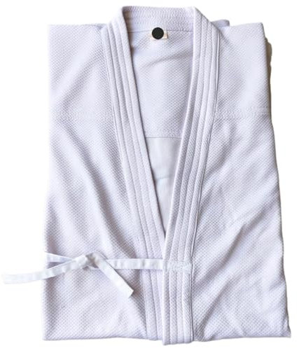 ZHSOAO Judo Suits Judo Suits Kendo Uniform Hapkido Uniform Kendo Suit Aikido Suit Set Judo Suit Kendo Aikido Hapkido Martial Arts Quick Dry(White,170cm)