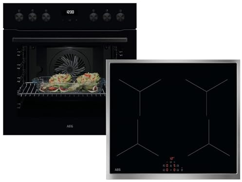 AEG AH43B Set Einbauherd OU5AE20AK + Induktionskochfeld OIX64A00XB