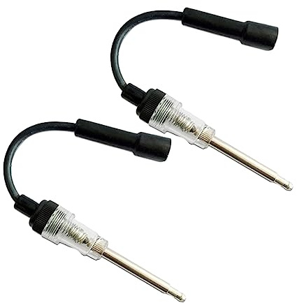 LOORGVEL Tester di Accensione 2 Pezzi Doppio Foro in Metallo e Plastica per Diagnostica e Controllo Sistema di Accensione per Candele Auto