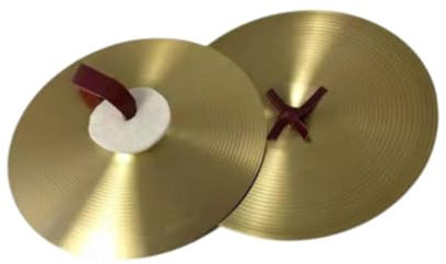 Crash-Becken aus Legierung, traditionelles Percussion-Handbecken für Bühnenshow, Performance, Party, Profis, 35,6 cm, 2 Stück