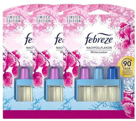 3 x Febreze Winterzauber Limited Edition Duftstecker Nachfüller je 20ml