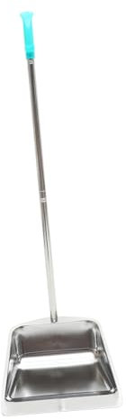 TOPPERFUN Recogedor de Basura Diseño Simple y Seguro Varios estilos de Acero Inoxidable y Plástico, Pala sin Agacharse para Limpieza en Casa y Cocina
