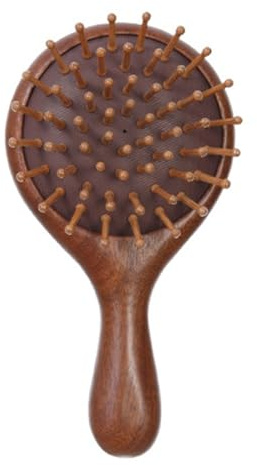 Spazzola per capelli districante Pettine da massaggio Pratico Curling Air Cuscino Paddle in legno Curling Districante Massaggio Pagaia in legno