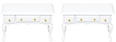 Juego de 2 muebles modernos para casa de muñecas 1:12, decoración de escena de vida