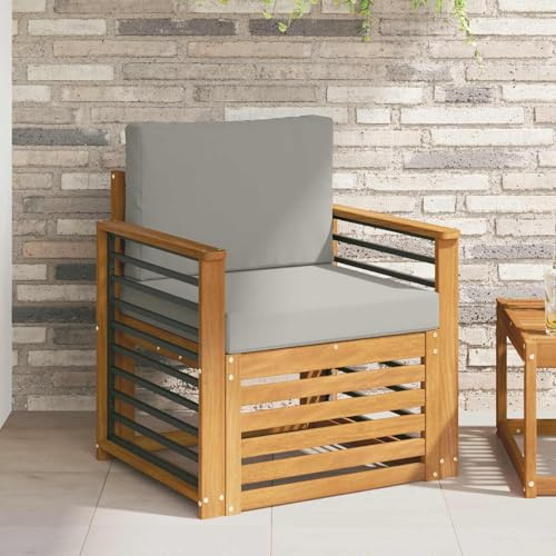 PTUGUOF Gartenmöbel-Set aus massivem Akazienholz Natur, modulares Lounge-Sofa mit wetterfester Beschichtung, stilvolles Design für Terrasse und Balkon, pflegeleicht