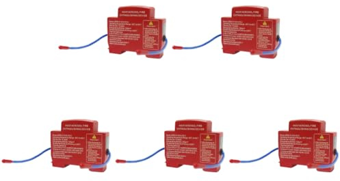 Kit de 5 Dispositivos retardantes para riel DIN con Doble línea, Herramienta de Retardante de Llamas para Uso doméstico, Aerosoles de Calor no tóxicos y extintores de Incendios para armarios