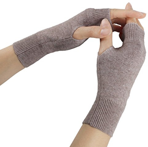 Larcele Kaschmir Damenwärmer Fingerlose Handschuhe BZST-02 MEHRWEG