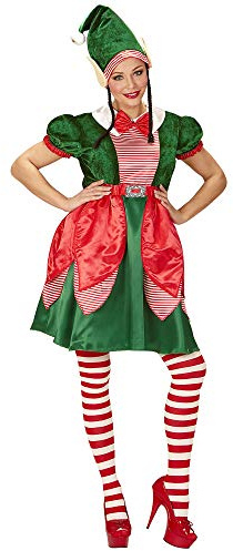 W WIDMANN MILANO Party Fashion - Kostüm Elf, Kleid, Santas kleine Helferin, Weihnachtskostüm