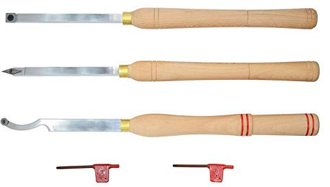 Drehwerkzeug-Drehset, Holzdrehwerkzeug Hartmetall Drehstahl Austauschbares Trennwerkzeug Für Rauer Finisher Und Detailer 3 Stück