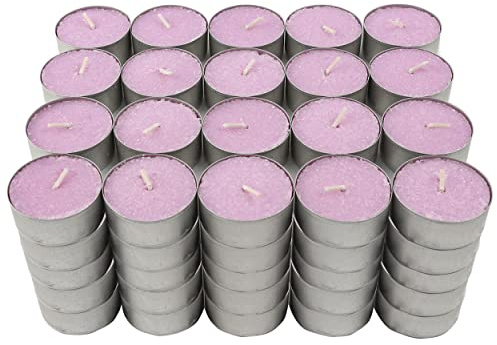 Velas de Té Aromáticas Velas perfumadas - Lavanda Pack 100 Velas