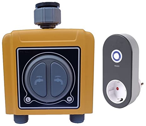 Válvula de agua inteligente Apagado Wifi Tuya Temporizador de aspersor automático Hogar inteligente Programable Goteo Jardín Riego Temporizador Sistema Controlador Programador Válvula WIFI Control r