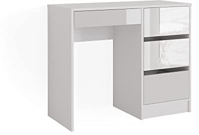 Vicco Schminktisch Weiß Sherry 90x75x40 cm - Frisiertisch, 4 Schubladen für unterschiedliche Aufbewahrungsbedürfnisse