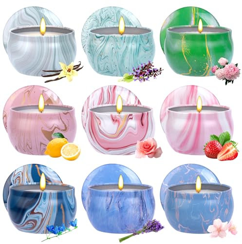 Citronella Candle Duftkerze für Innen/Outdoor draußen groß Zitronella Kerzen mit natürliche Sojawachs für Camping Garten Kerze im Freien (multicolour)