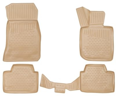 ELEMENT 3D Gummimatten Fussmatten Set passend für Ford Kuga (II, IIр) 2013-2016, 2017-2019 | 100% passgenaue Auto Fußmatten, robuste Universal Fußmatte Auto, Gummimatten Auto