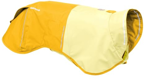 Ruffwear, Sun Shower Dog Raincoat, All-Weather Jacket, Waterproof, Windproof & Lightweight, Mineral Yellow, Medium