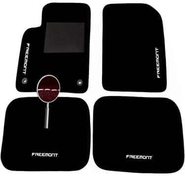 DHCarMats | Alfombrillas de Auto para Fiat Freemont 2011-2015 Bordado | Alfombrillas de Auto Alfombra a Medida | Accesorios de Coche - Conjunto Completo Anterior y Posterior
