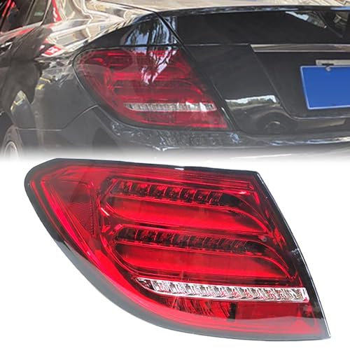 WRUHUA Rücklicht Rückleuchte für Benz W204 C300 C250 2007 2008 2009 2010 2011 2012 2013, Auto Rücklicht Montage Bremslicht Blinker Links Rechts Ersatzteile,Left