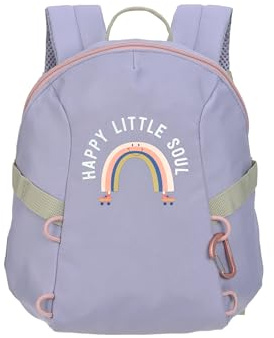 Lässig Piccolo zaino per bambini per la scuola materna con cinturino da 2 anni, 20 x 9 x 24 cm, 3,5 L, Outdoor Rainbow Pastel Lilac