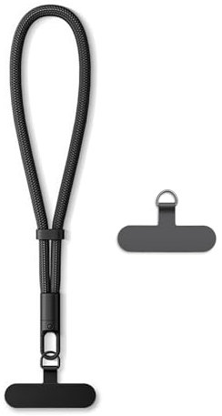 AOKSUNOVA Catena per cellulare corta universale cinturino per cellulare corto cinturino da polso per cellulare cinturino per cellulare regolabile nero