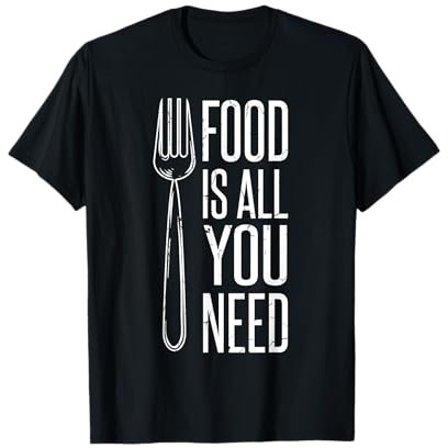 Fourchette couteau culinaire recette pâtisserie cuisine boulangerie T-Shirt