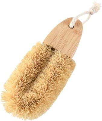 PACKOVE Multi-function U-shaped Wok Brush Heat Resistant Sink Brush with Hanging Lanyard Synthetic Material Convenient for Home Kitchen Cleaning
