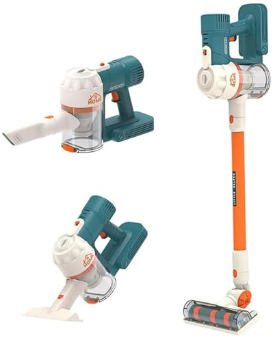 Conjunto de Limpieza para niños pequeños, aspiradora para niños 3 en 1 Que Realmente Funciona, Juego de Juguetes de Limpieza de inalámbricos realistas, vacío Divertido para pequeños con s