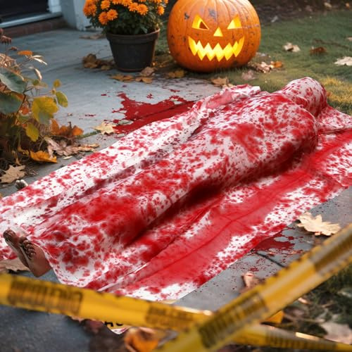 MZJAUVF Cadavere di Halloween, Manichino Gonfiabile 150cm, Decorazioni Horror Halloween, Decorazione Spaventosa, Decorazioni di Halloween Esterno ed Interno, Giardino, Casa