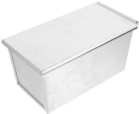 GALPADA Molde para Pan de Aluminio Antiadherente con Tapa Panificadora Grande para Horno Molde para Tostadas y Panes Seguro y Fácil de Usar para Reuniones Familiares