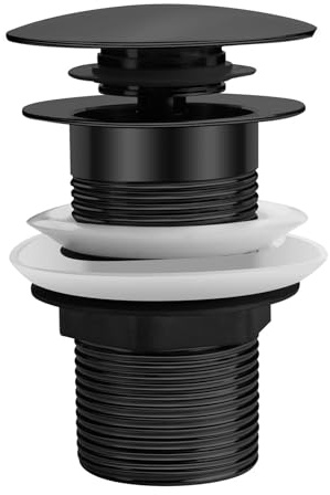 Bonde D'évier Universelle, Bonde De Vidange Pour Éviers Et Meubles Sous-vasque, Bonde De Lavabo À Clapet En Acier Inoxydable, Bonde Sans Trop-plein, Bonde De Lavabo