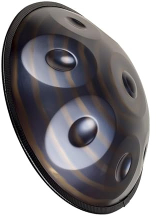 Tambor de Mano de Acero para Adultos, 9/10/12 Notas, Juego Profesional de 22 Pulgadas en re Menor con Bolsa de Transporte y Soporte (432 Hz, 9 Notas)