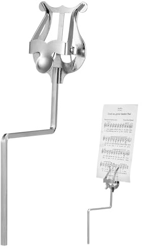 Homoyoyo Notenhalter mit Stabilität und Verformungsbeständigkeit Saxophon aus Eisen in Silber Geeignet für Performance und Rehearsal