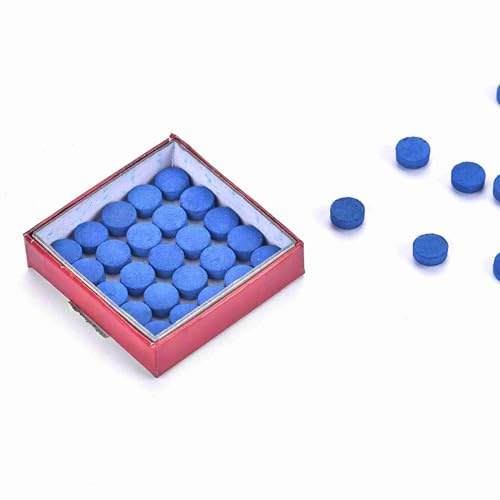 Naroote 50 Stück Langlebiges Billard-Pool-Queue-Spitzen-10-mm-Ersatzset für DIY-Zubehör Weiche Leistung für Billardspieler Kunststoffmaterial
